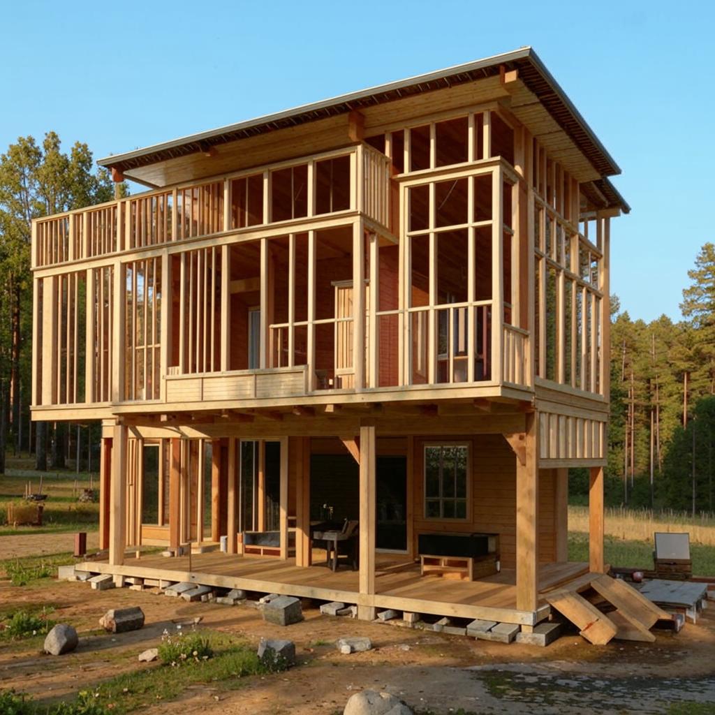 Преимущества каркасного строительства