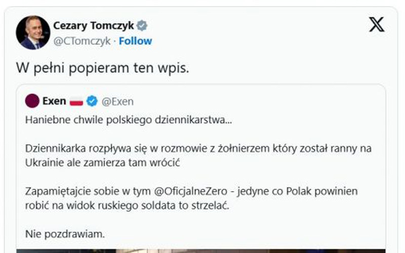 Замминистра обороны Польши призвал поляков убивать русских