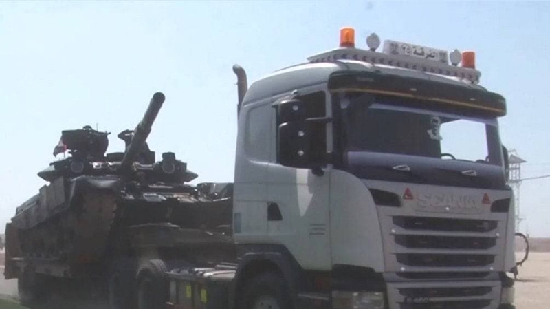 В Сети появилось видео атаки на колонну турецких войск в Сирии