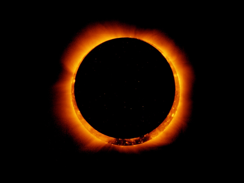 Видео первого в 2021 году солнечного затмения появилось в Сети